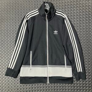 Adidas Trefoil Black Track Jacket Mens Size Small Superstar Three Stripe‎